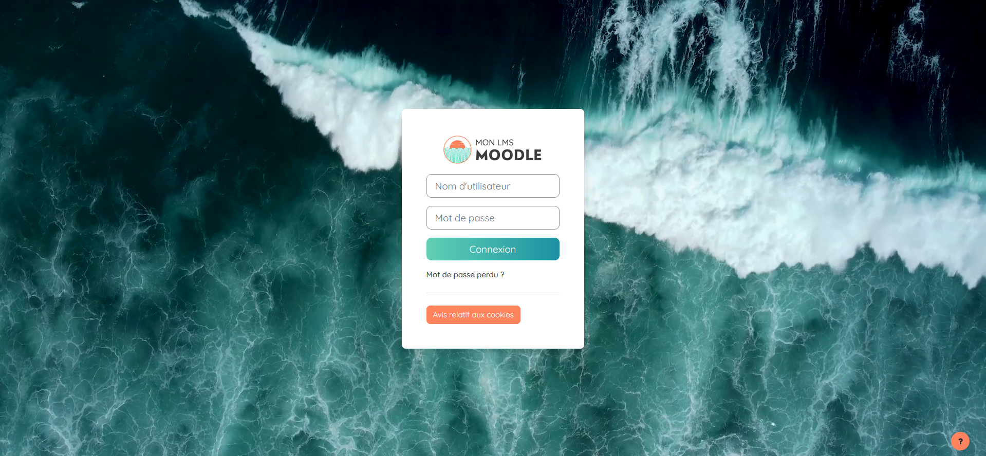 accueil connexion Moodle